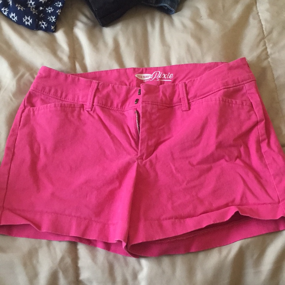 old navy pixie pink shorts - size 0